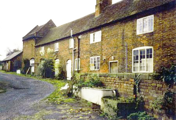 West End, The Cottages behind Uplands Farm, before conversion.