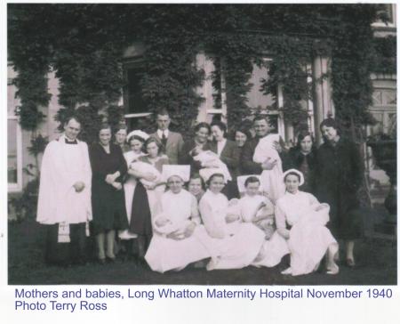 Mothers, Babies and Staff with the Rector W. E. Pilling November 1940