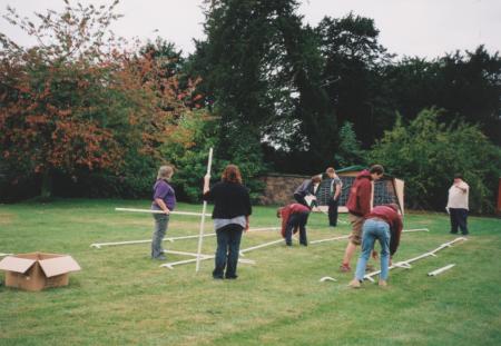 Erecting the Marquee