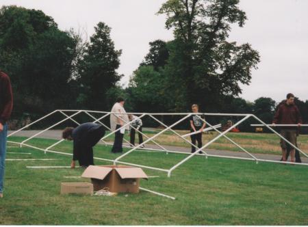 Erecting the Marquee